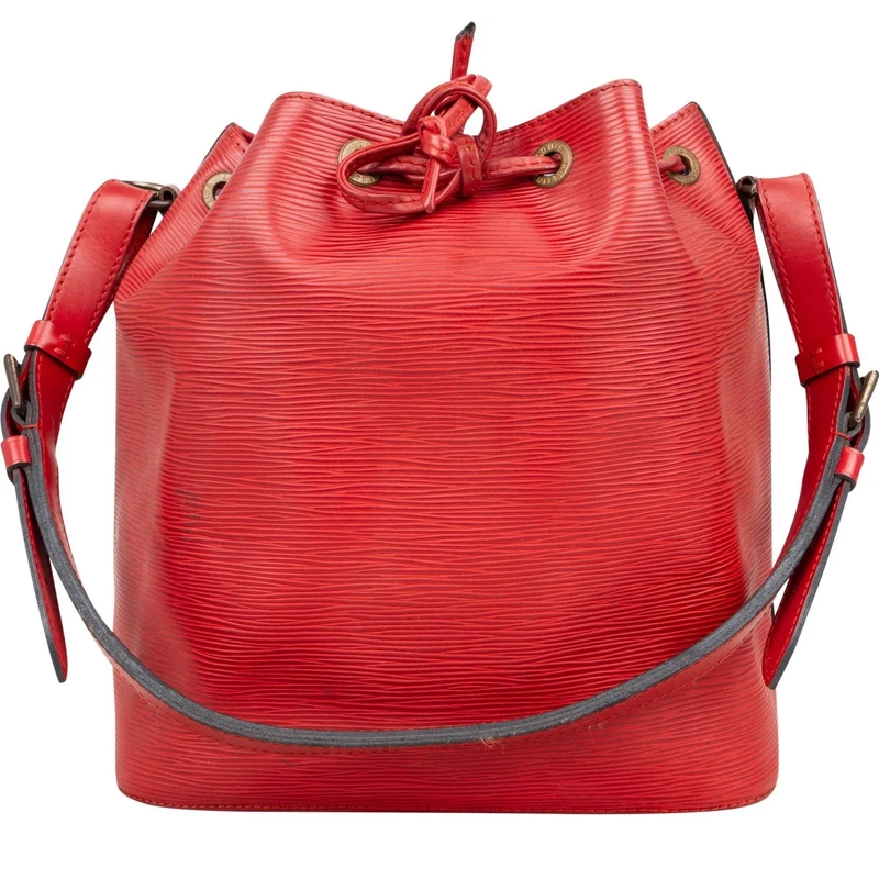 Louis Vuitton Tote Louis Vuitton Rouge Epi Leather Sac Noe Petit Shou rot