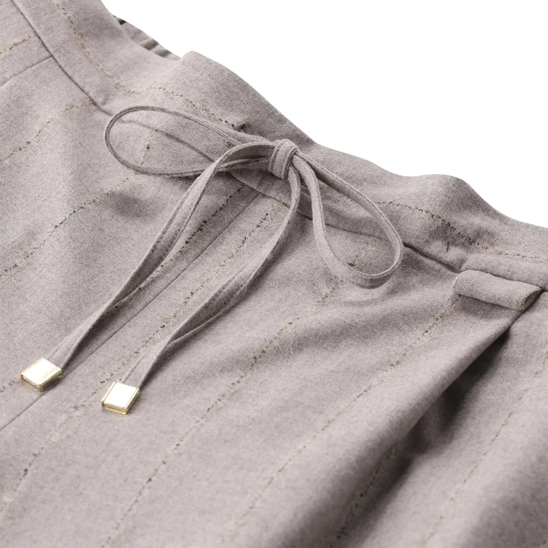 Fabiana Filippi Stoffhose Stoffhose aus Wolle grau(Image 4)
