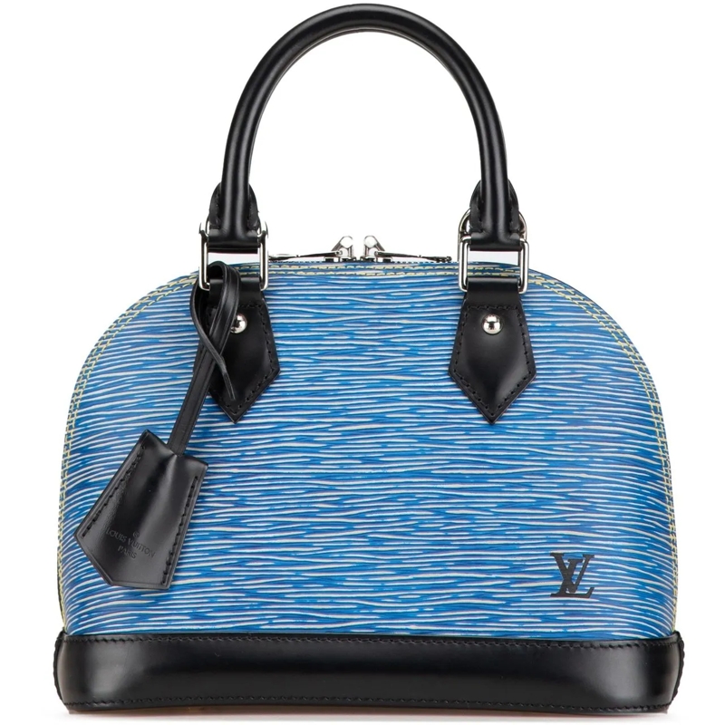 Louis Vuitton Sac à bandoulière Epi Denim Alma BB blau