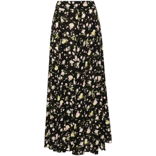 Zadig & Voltaire Mini-Röcke Joyo Floral-Print Maxi Skirt Black