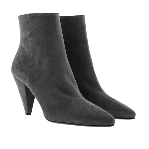Prada Tronchetti Ankle Boots Leather Nebbia Enkellaars