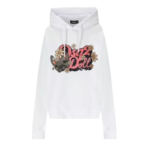 Dsquared2 Hilde Doll Cool Fit White Hoodie White 