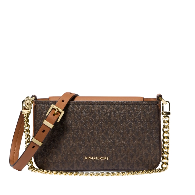 MICHAEL Michael Kors Pochette Sm Conv Xbody Pouchette Brn/acorn