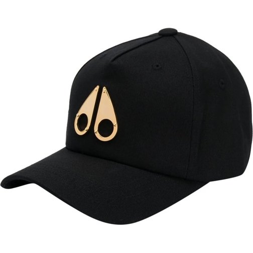 Moose Knuckles  Gold Logo Icon Cap schwarz