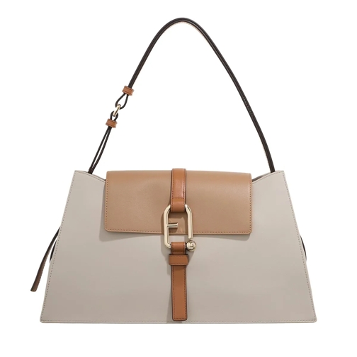 Furla Schultertasche Furla Nuvola L Shoulder Bag Vaniglia+Deserto+Brandy