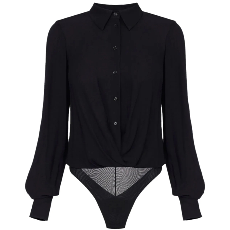 Elisabetta Franchi T-shirt Top Black schwarz