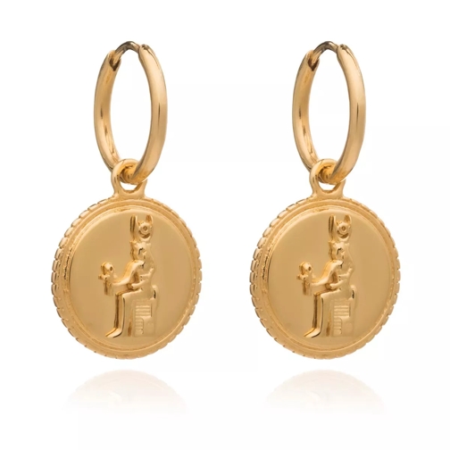 Rachel Jackson London Queen Of Revelry Mini Coin Hoops Gold Band
