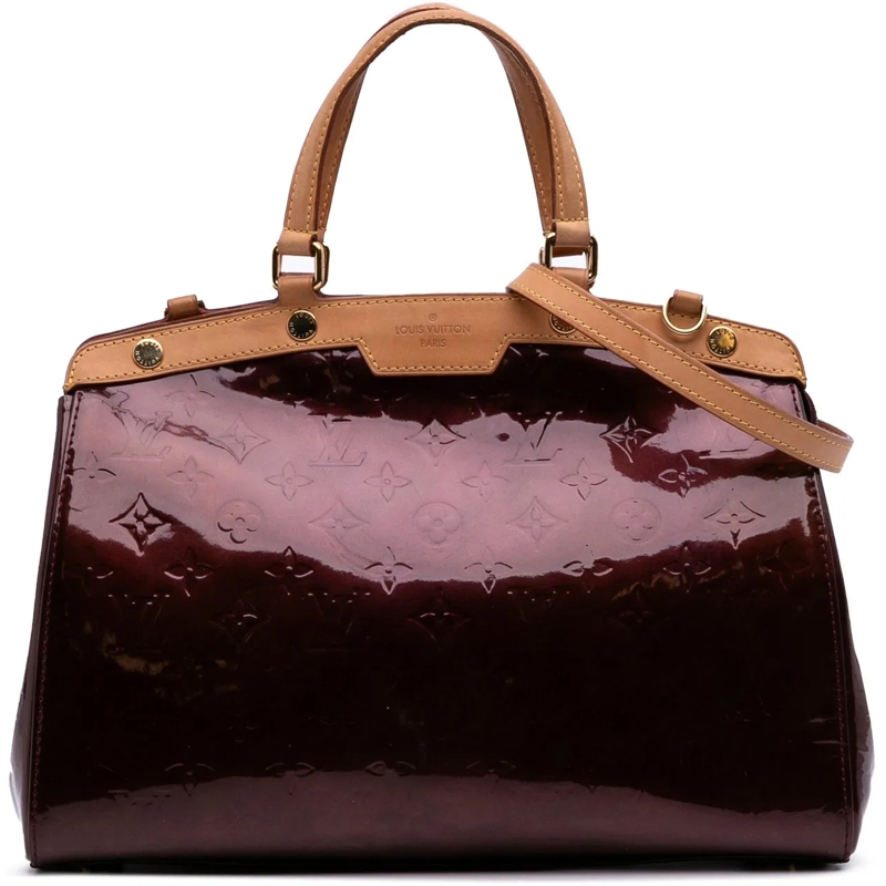 Louis Vuitton Sac à bandoulière Monogram Vernis Brea MM rot