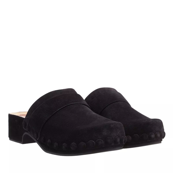 Black mule clogs on sale