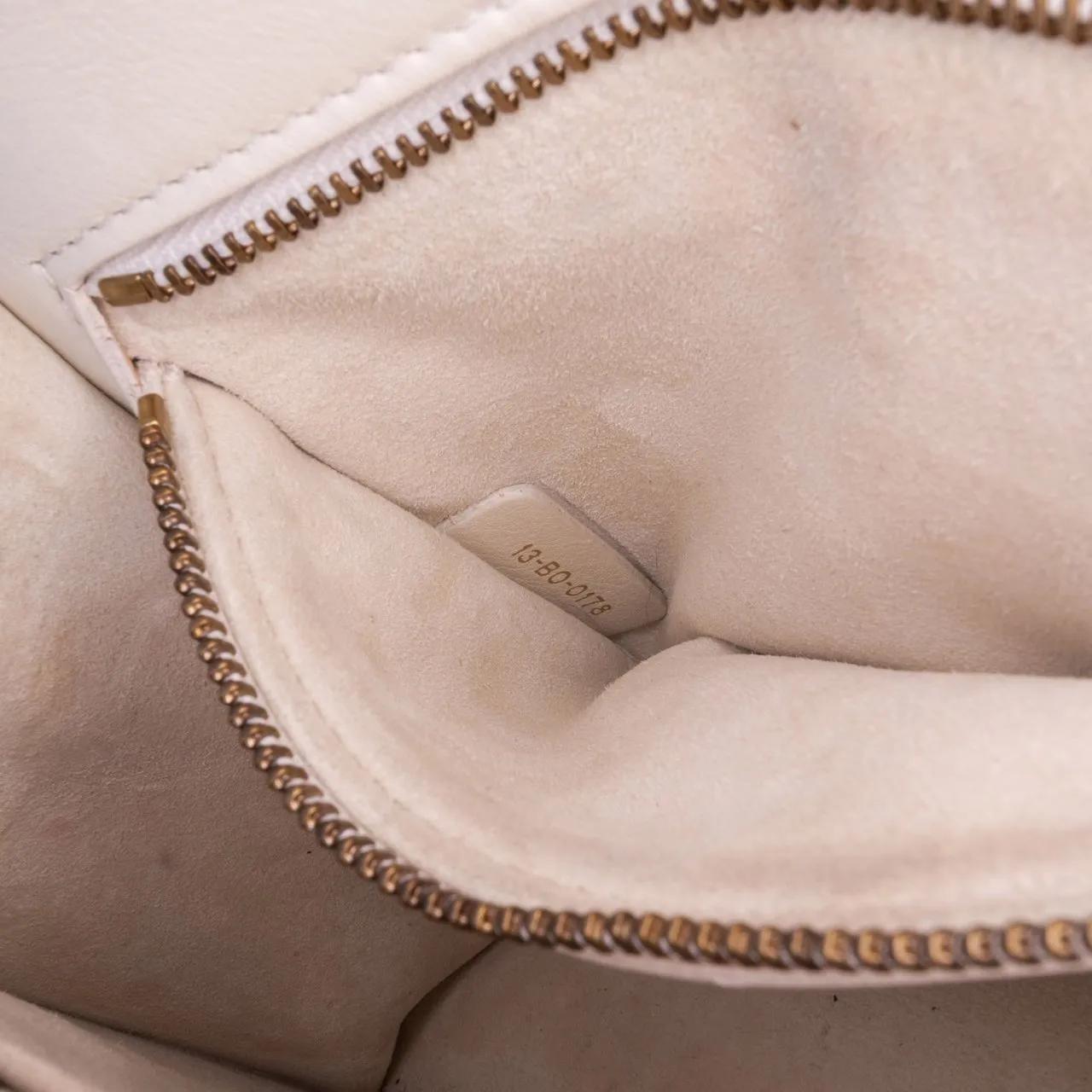 Thumbnail - Christian Dior Hobo Bags - Small Lambskin Studded Diorama Flap - Gr. unisize - in Weiß - für Damen