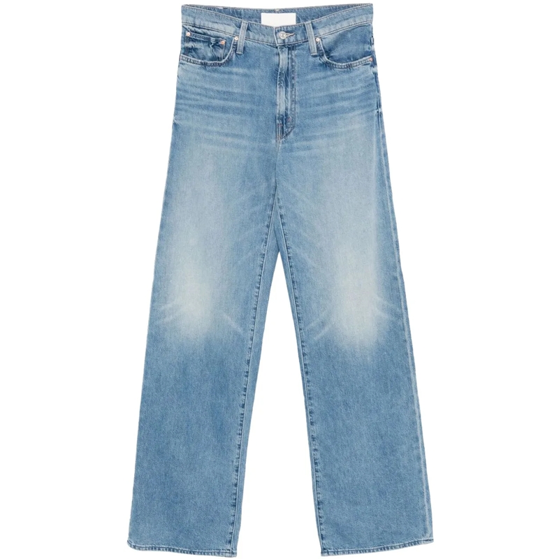 Mother Jeans mit geradem Bein Jeans Clear Blue blau