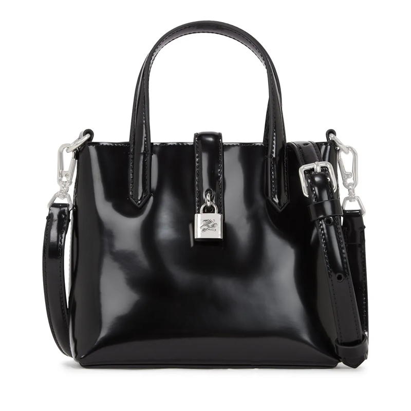 Karl Lagerfeld Shopper K/AUTOGRAPH MINI-TOTE-BAG AUS LEDER schwarz