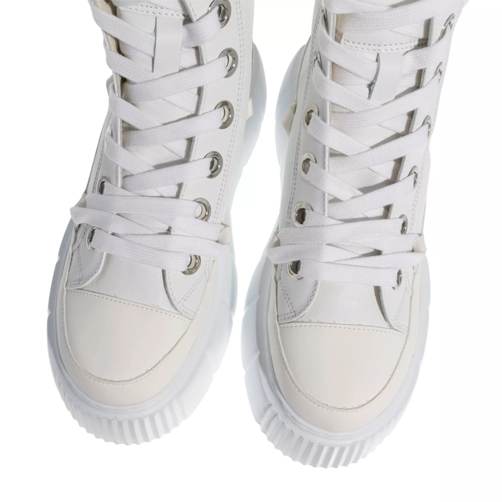 Platform sneakers white leather online