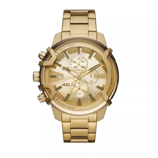 Diesel Griffed Chronograph Stainless Steel Watch, D Gold Chronographe