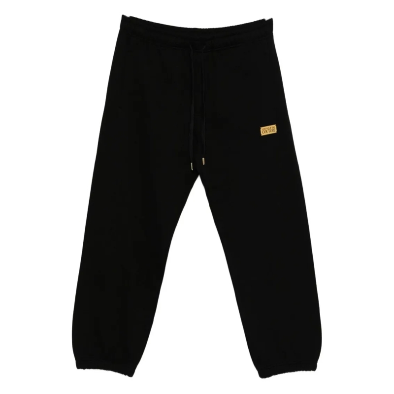 Versace Jeans Couture Pantalon de costume Relaxed Fit Black Trousers Black