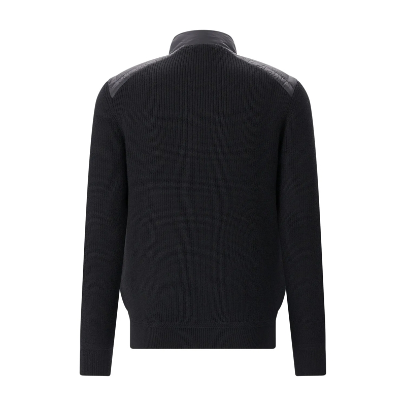 Belstaff Strickjacke Daunenjacke mit Strickärmeln schwarz(Image 3)