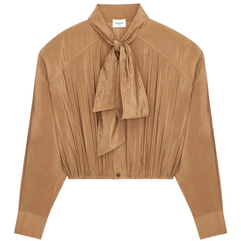 Saint Laurent Bluse Shirts Brown braun