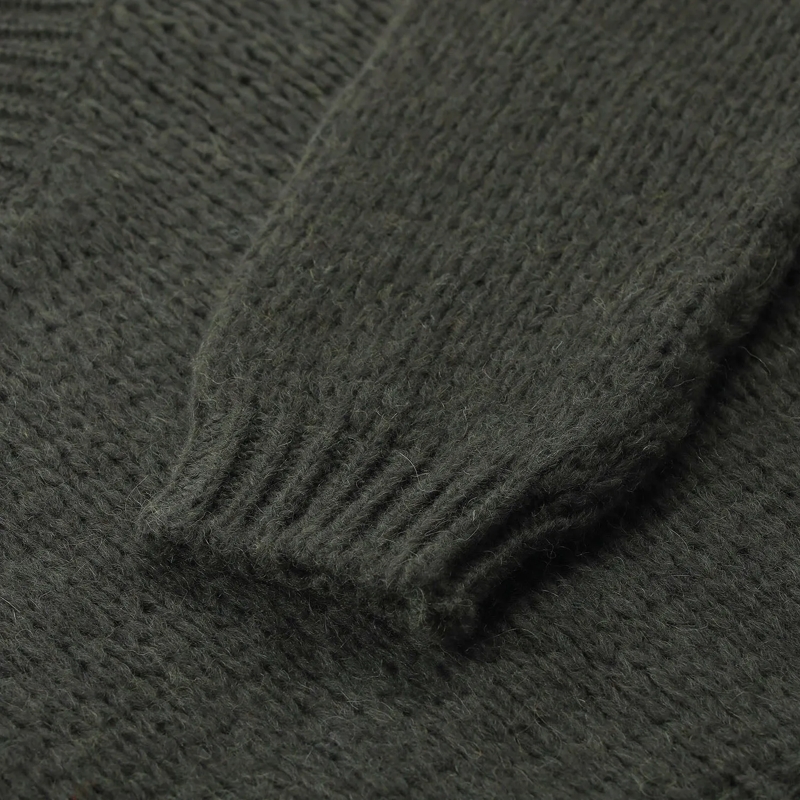 Roberto Collina Pullover Pullover aus Alpakawolle grün(Image 6)