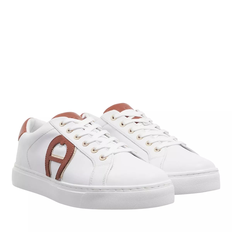 AIGNER Low-Top-Sneaker Diane 3 White/Dadino Brown