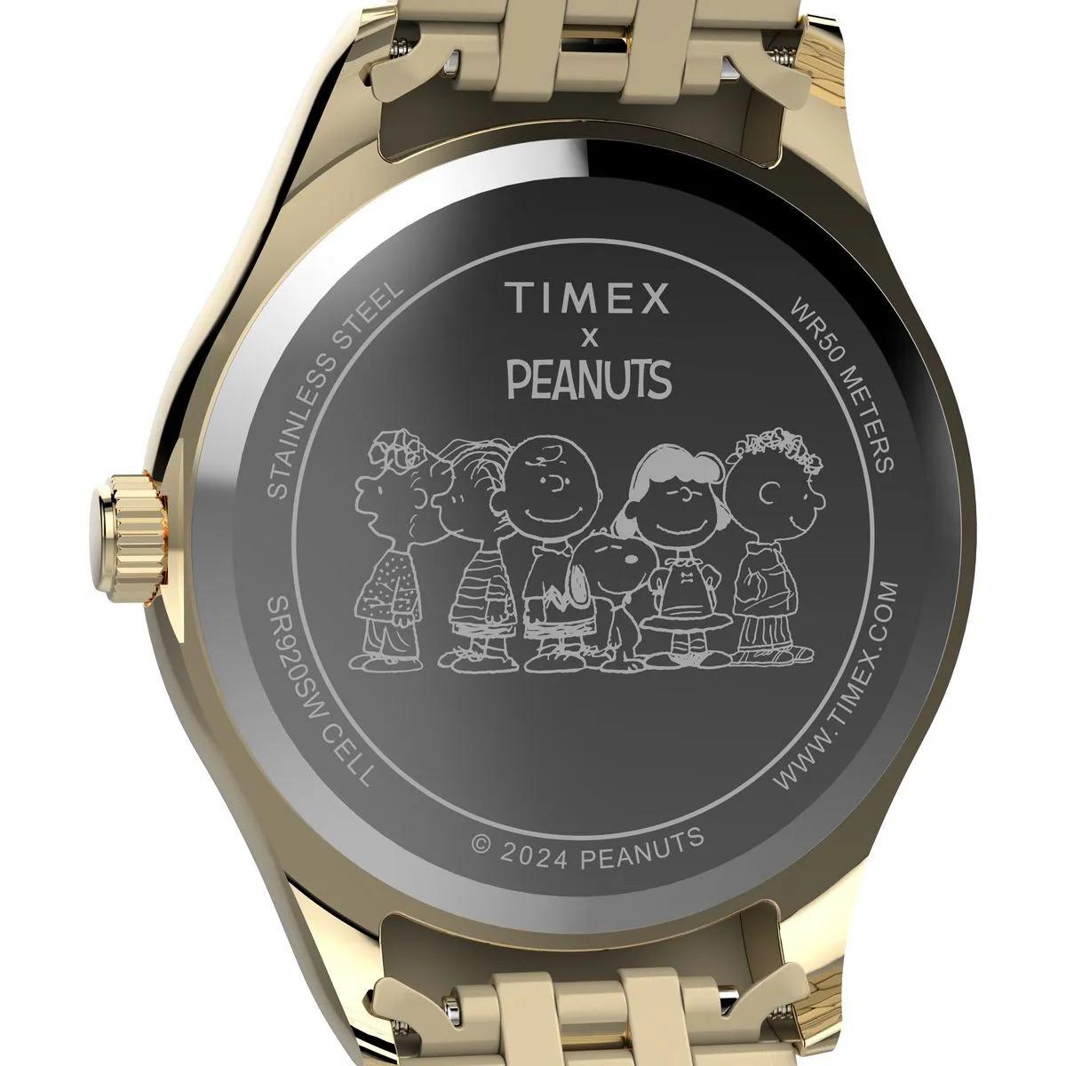 Thumbnail - Timex Uhren - Quarz-Analoguhr Timex Legacy X Peanuts Roller Skat - Gr. unisize - in Gold - für Damen