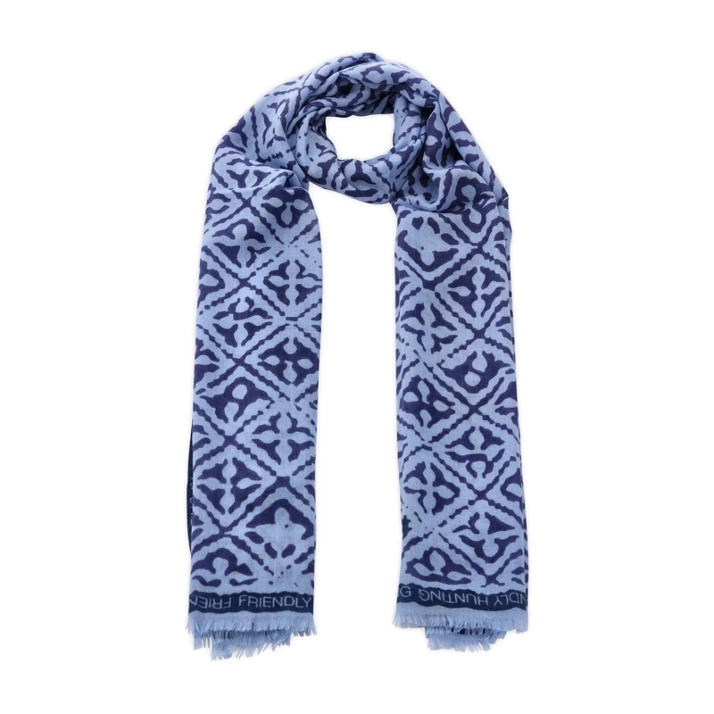 Friendly Hunting Écharpe légère Schal aus Kaschmir Blau
