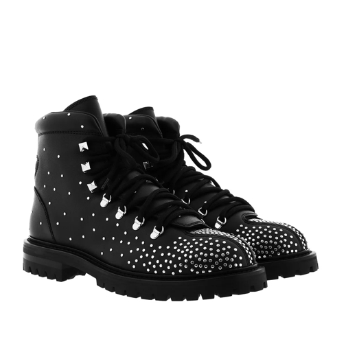 Valentino Garavani Boots With Studs Leather Black Ankle Boot
