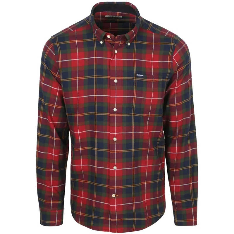 Barbour Legeres Oberteil Shirts Winterberry Tartan mehrfarbig