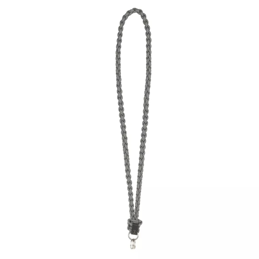 fashionette Key Chain Large Braided Grey Sleutelhanger