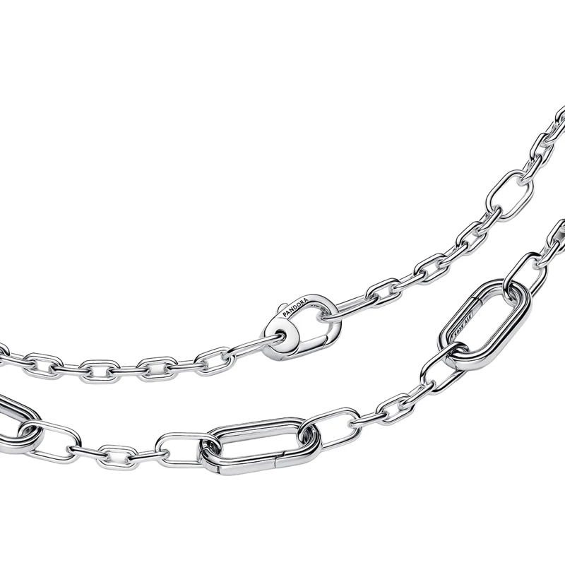 Pandora Mittellange Halskette Five Links Chain Necklace Sterling Silber