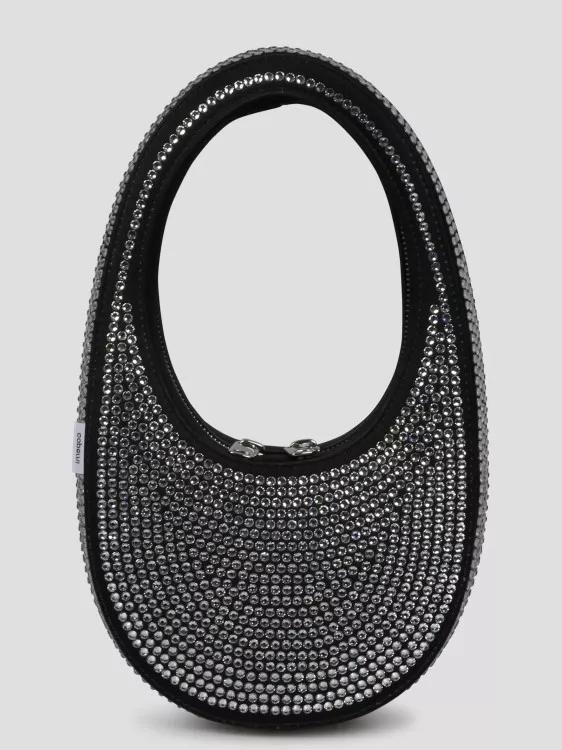 Coperni Crossbody bags Crystal-Embellished Mini Swipe Bag in zwart