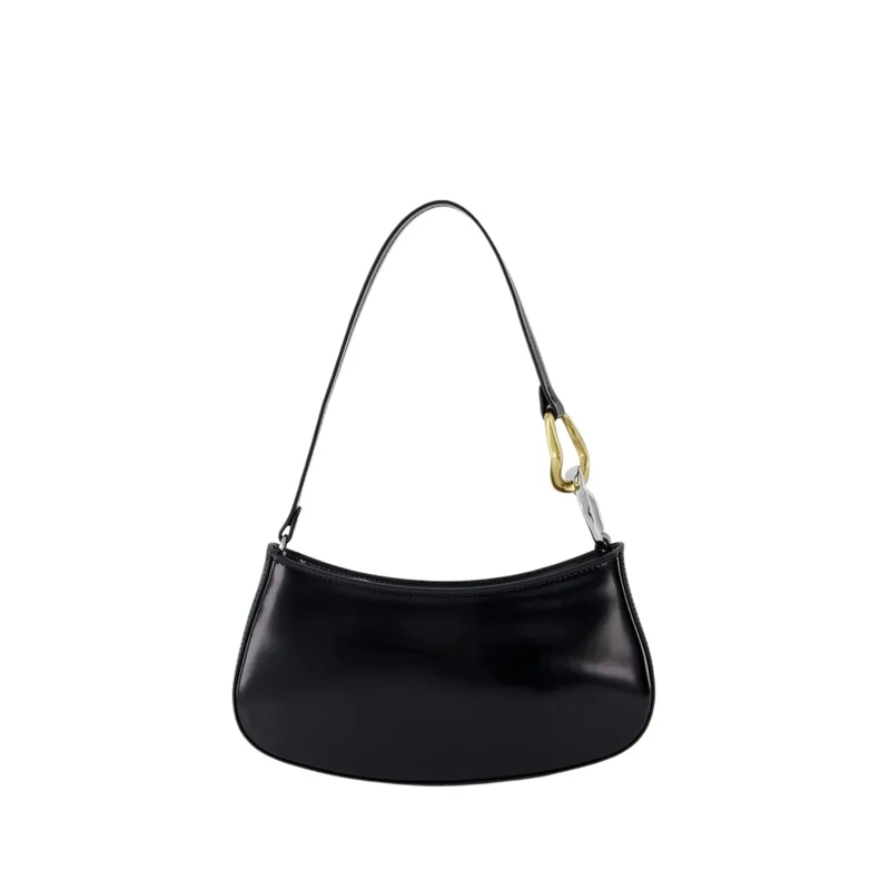 Staud Schoudertas Ollie Hobo Bag - Black - Leather Black
