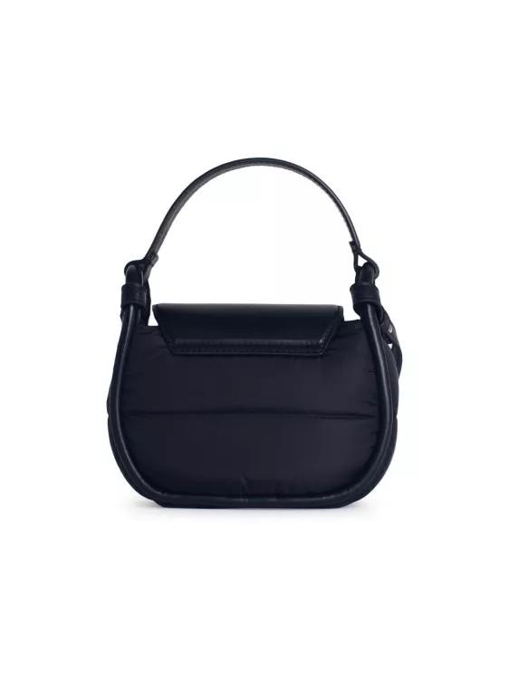 Moncler Shoppers Tiarna' Mini Bag In Black Leather Blend in zwart