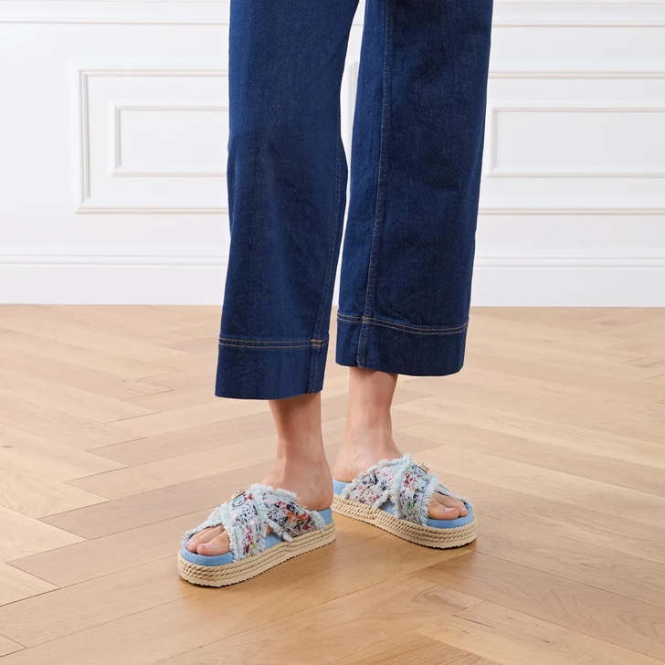 Mou ROPE BIOSANDALE Nr.03 Denim Metallic | Slide
