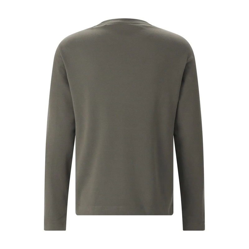 Vince T-shirt Langarmshirt aus Baumwolle grün(Image 5)