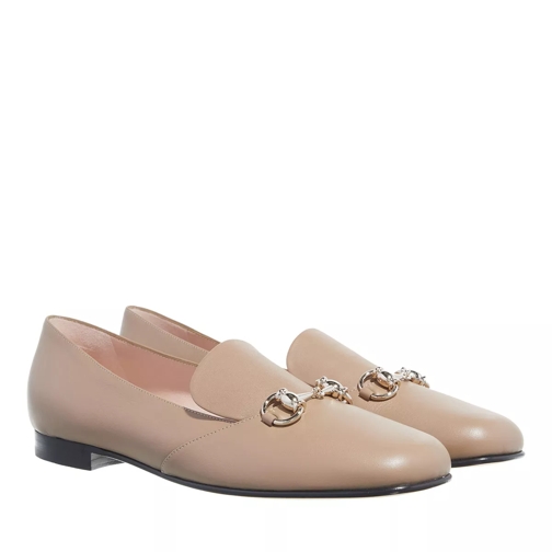 Gucci Women Leather Loafers Beige Loafer