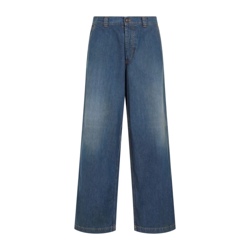 Maison Margiela Jeans 5 Pockets Mid Blue Cotton Jeans Blue