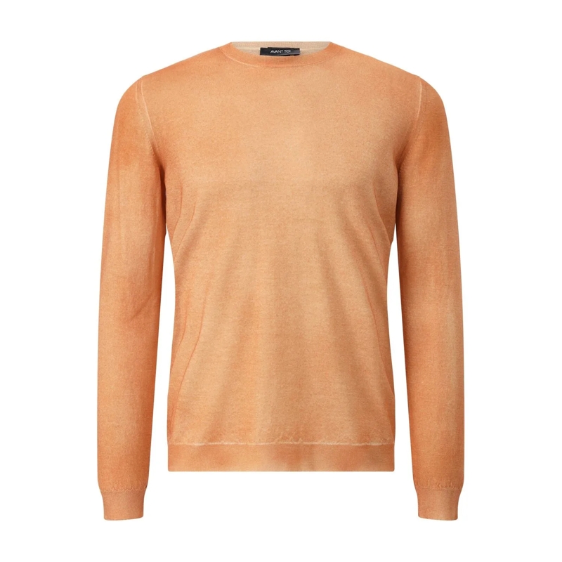 CALIBAN Pullover Pullover aus Kaschmir-Seiden-Mix blau(Image 4)