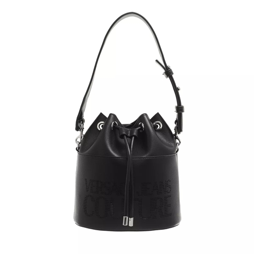 Versace Jeans Couture Buckle Bag Black Bucket Bag
