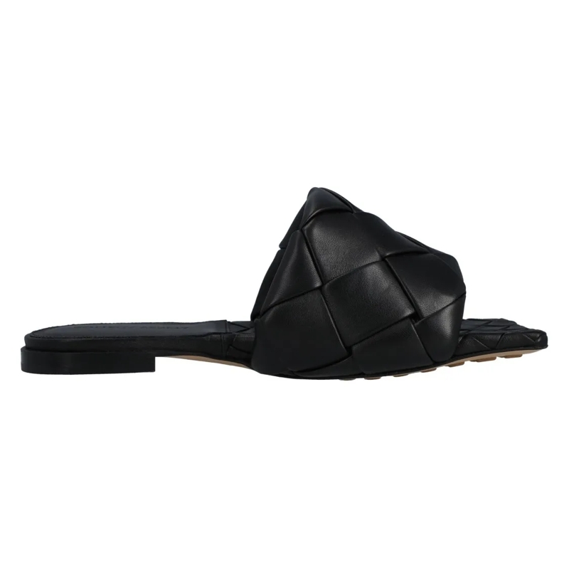 Bottega Veneta Sandalen Lido Flat Sandal Black Black