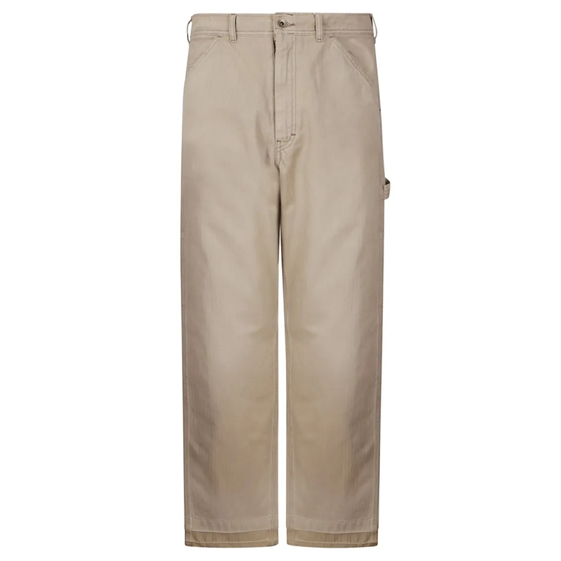 Maison Margiela Jeans Straight-Leg Twill Work Pants Neutrals
