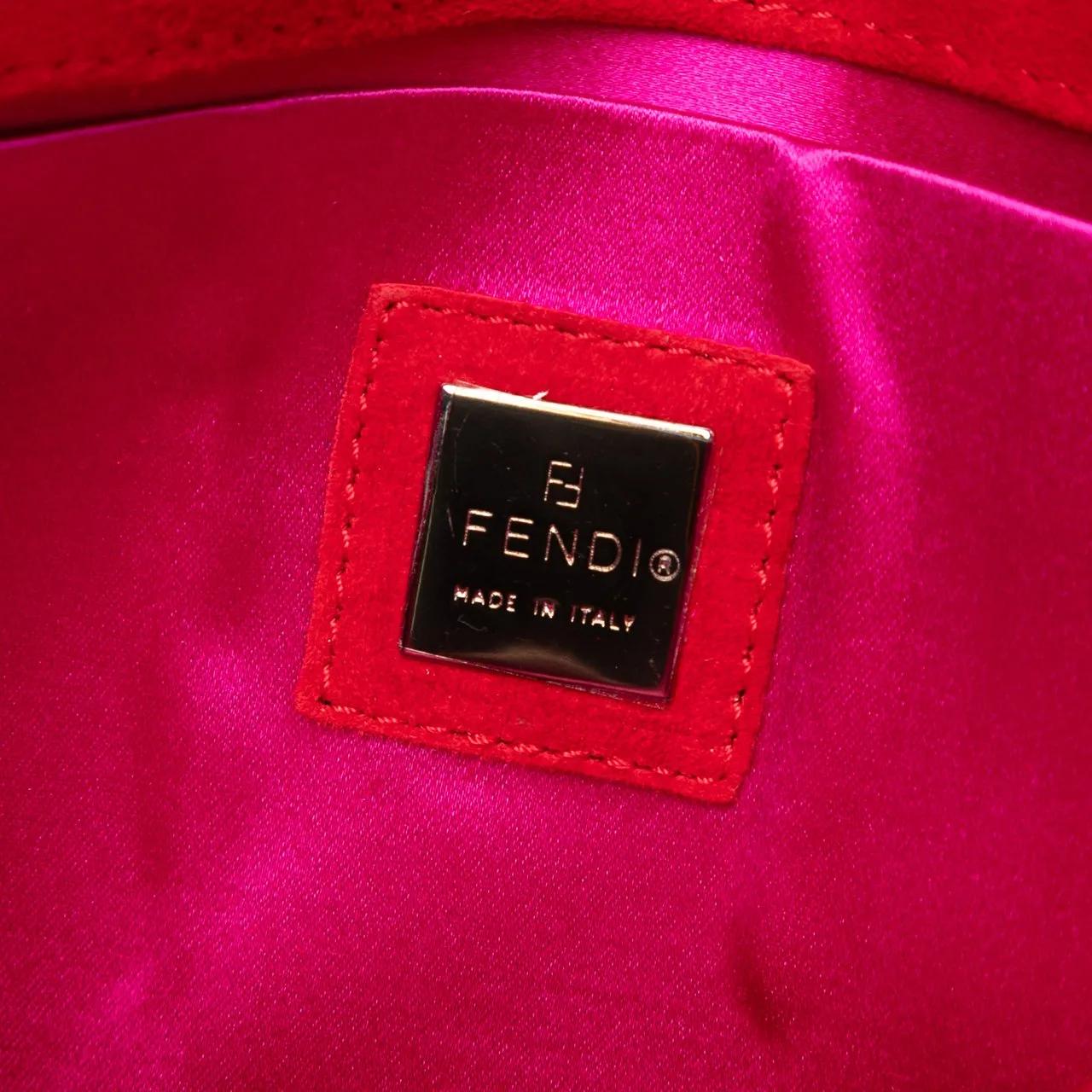 Thumbnail - Fendi Hobo Bags - Suede Crossbody - Gr. unisize - in Rot - für Damen