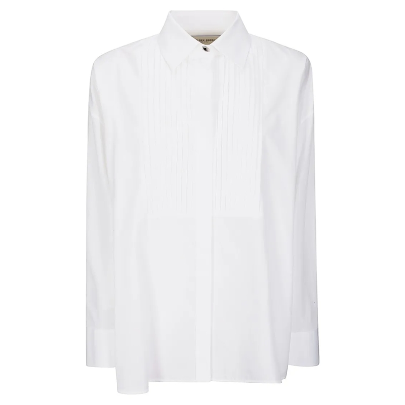 Golden Goose Overhemd Journey W's Over Shirt White