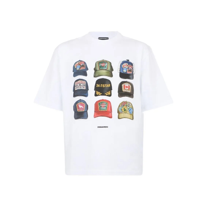 Dsquared2 T-shirt White Relaxed-Fit T-Shirt White