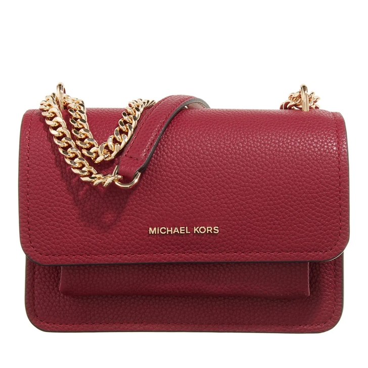 Michael Kors Claire Small Crossbody Deep Red Crossbody Bag