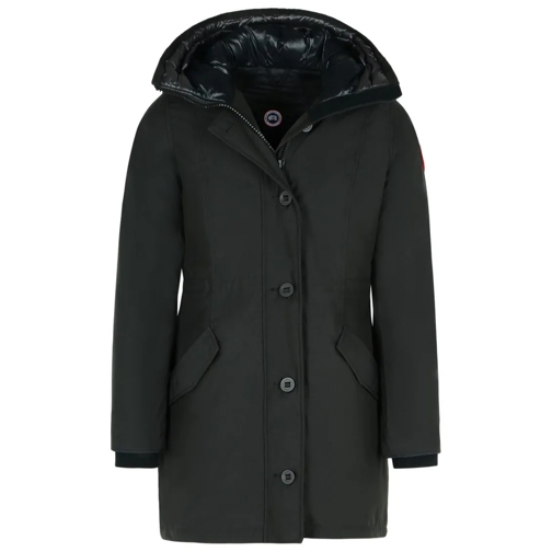 Canada Goose Parka-Mäntel 'Rossclair' Black Cotton Blend Parka Black