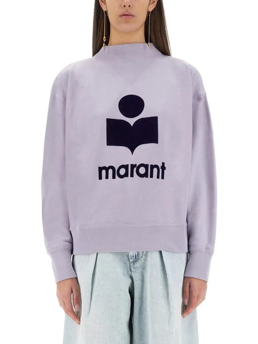 Thumbnail - Etoile Isabel Marant - "Moby" Sweatshirt - Größe 36 - grau