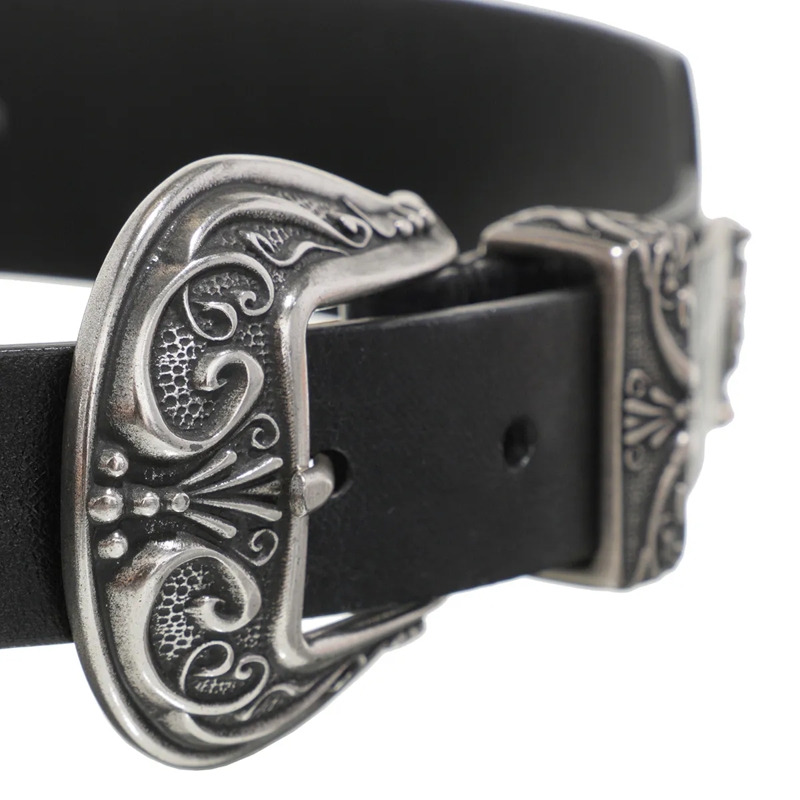 Golden Goose Ledergürtel Double Buckle Belt Black(Image 4)