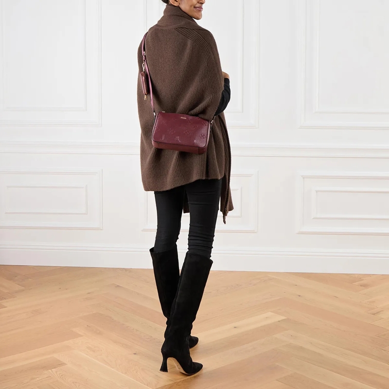 JOOP! Crossbody Bag Decoro Stampa Jasmina Shoulderbag Shz Burgundy(Image 2)
