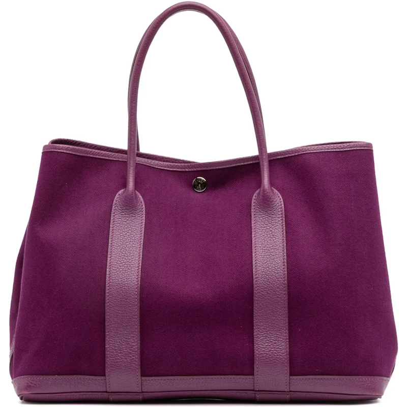 Hermès Shopper Toile and Negonda Garden Party 36 lila