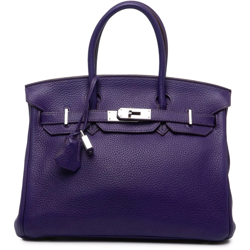 Hermès Tote Clemence Birkin 30 lila
